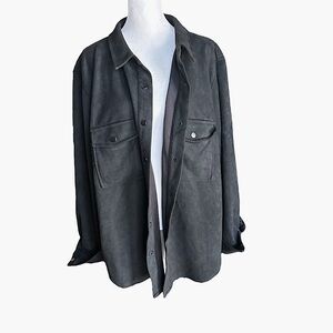 Forever 21+ Women’s Faux Suede Button Down Shacket